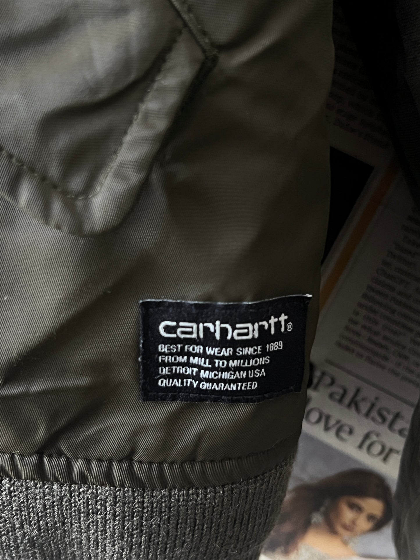 Carhartt® Small | Chest 21 | Army Green | Ashton MA-1 Bomber Jacket | Vintage | 783