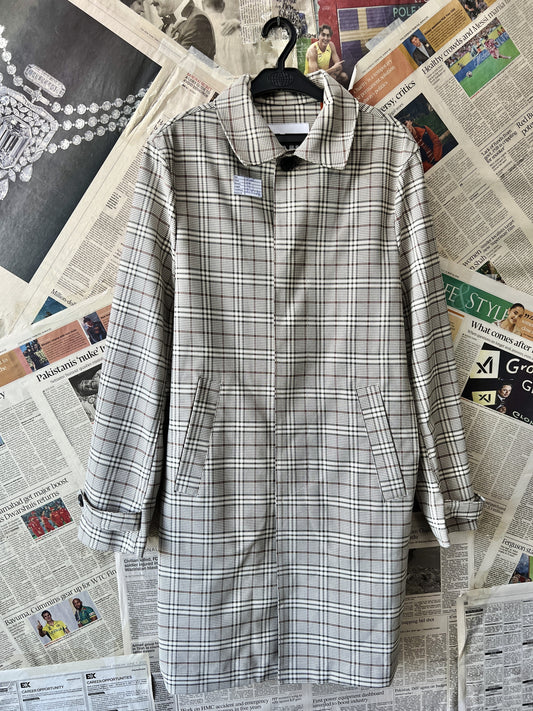 Zara® Small | Chest 20 | Beige | Long Coat | Poly-Viscose-Elastane | 508