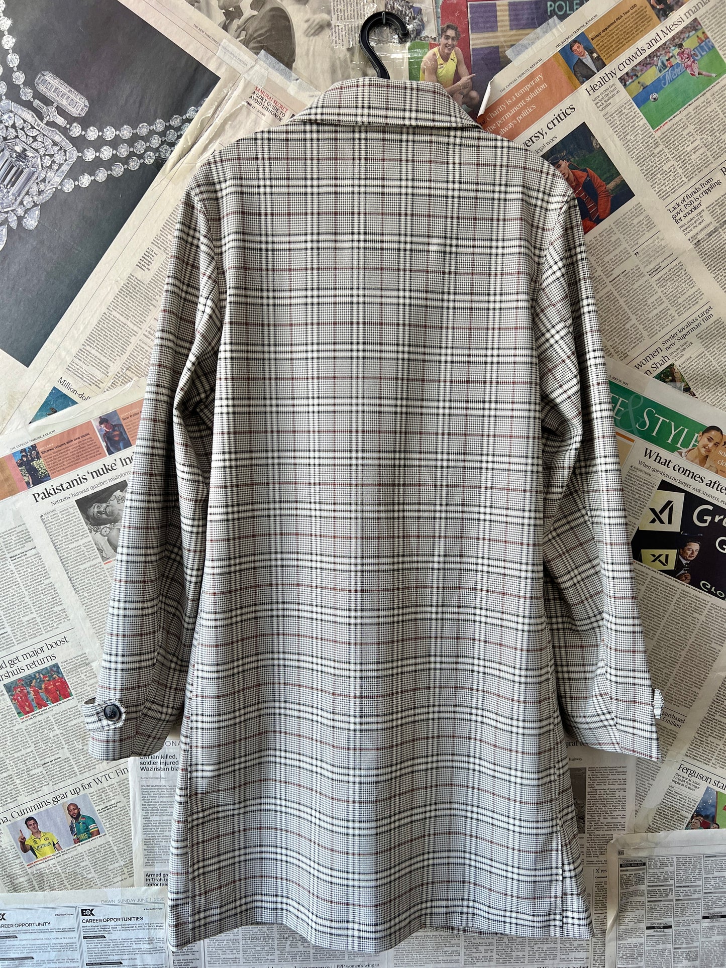 Zara® Small | Chest 20 | Beige | Long Coat | Poly-Viscose-Elastane | 508