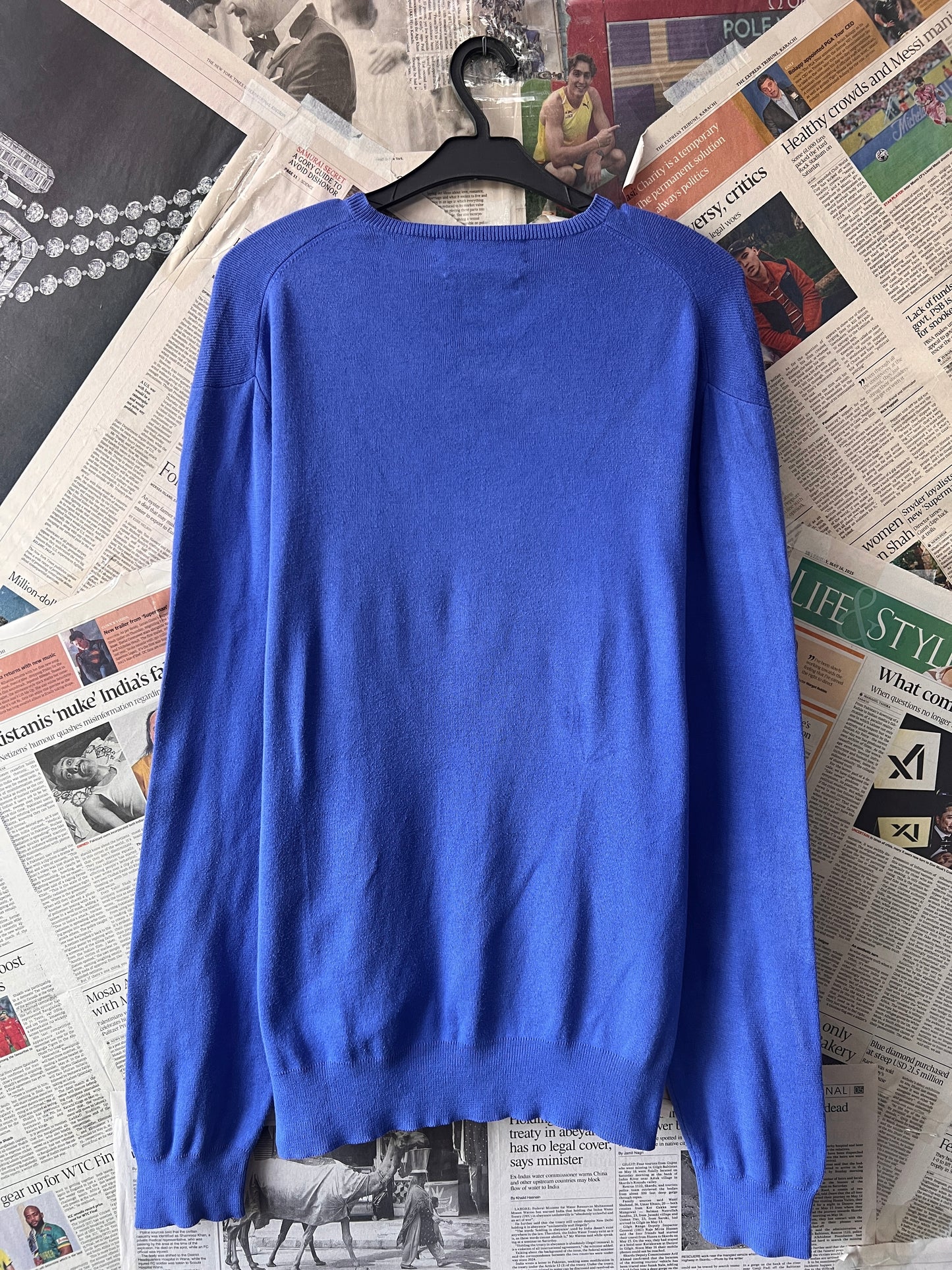 Ralph Lauren® Large | Chest 24 | Blue | Sweater | Pima Cotton | 516