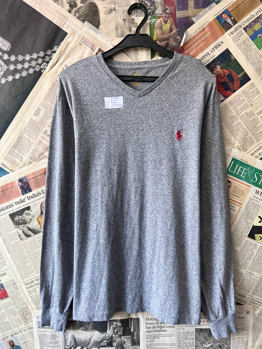 Ralph Lauren® Medium | Chest 21.5 | Grey | Full-Sleeves Shirt | Cotton | 513