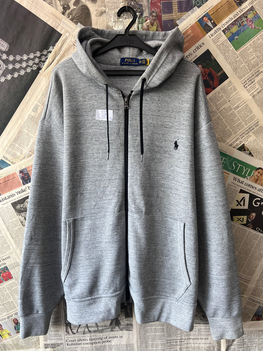 Ralph Lauren® XXXL | Chest 29 | Grey | Full-Zipper Hoodie | Cotton-Poly | 512