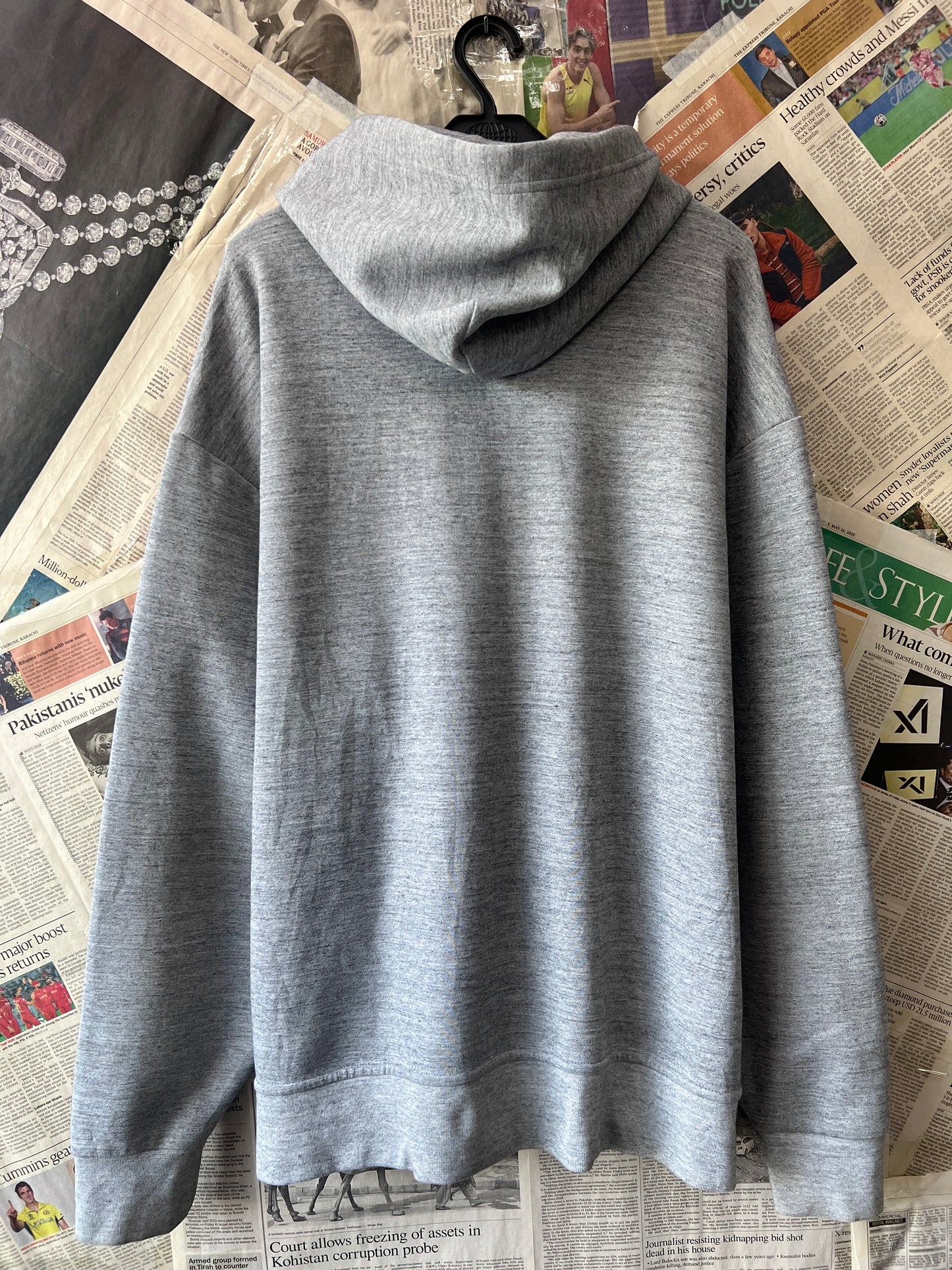 Ralph Lauren® XXXL | Chest 29 | Grey | Full-Zipper Hoodie | Cotton-Poly | 512