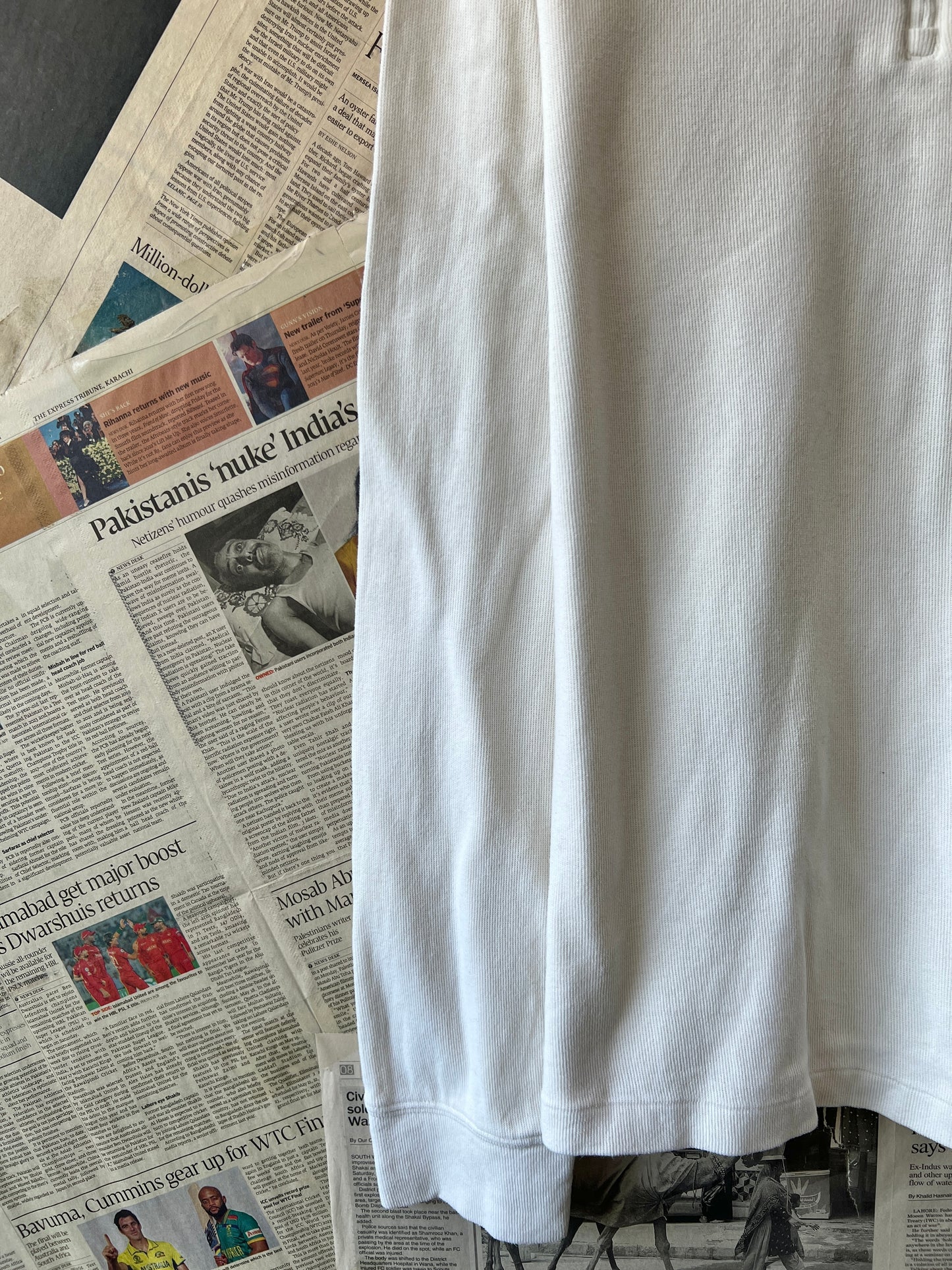 Ralph Lauren® XL | Chest 25.5 | Off White | Quarte Zip Knit Sweater | Cotton | 733