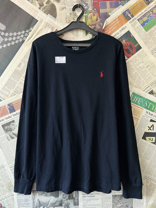 Ralph LaurenĀ® Large | Chest 24 | Black | Light Sweat Shirt | Cotton | 737