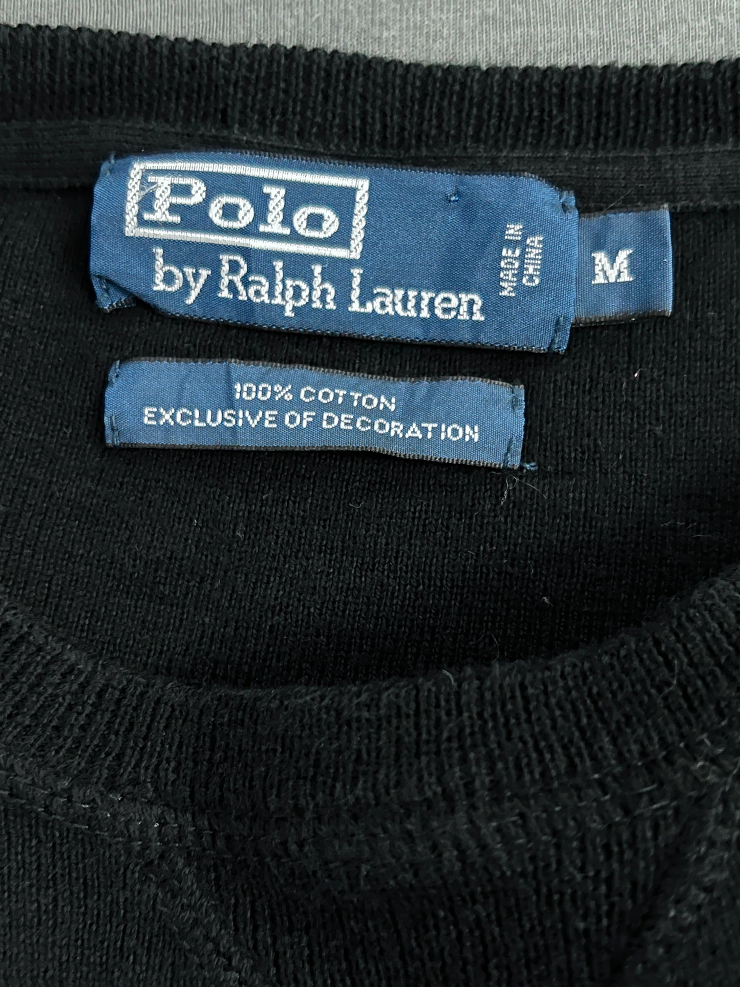 Ralph Lauren® Large | Chest 23 | Black | Sweat Shirt | Cotton | 747