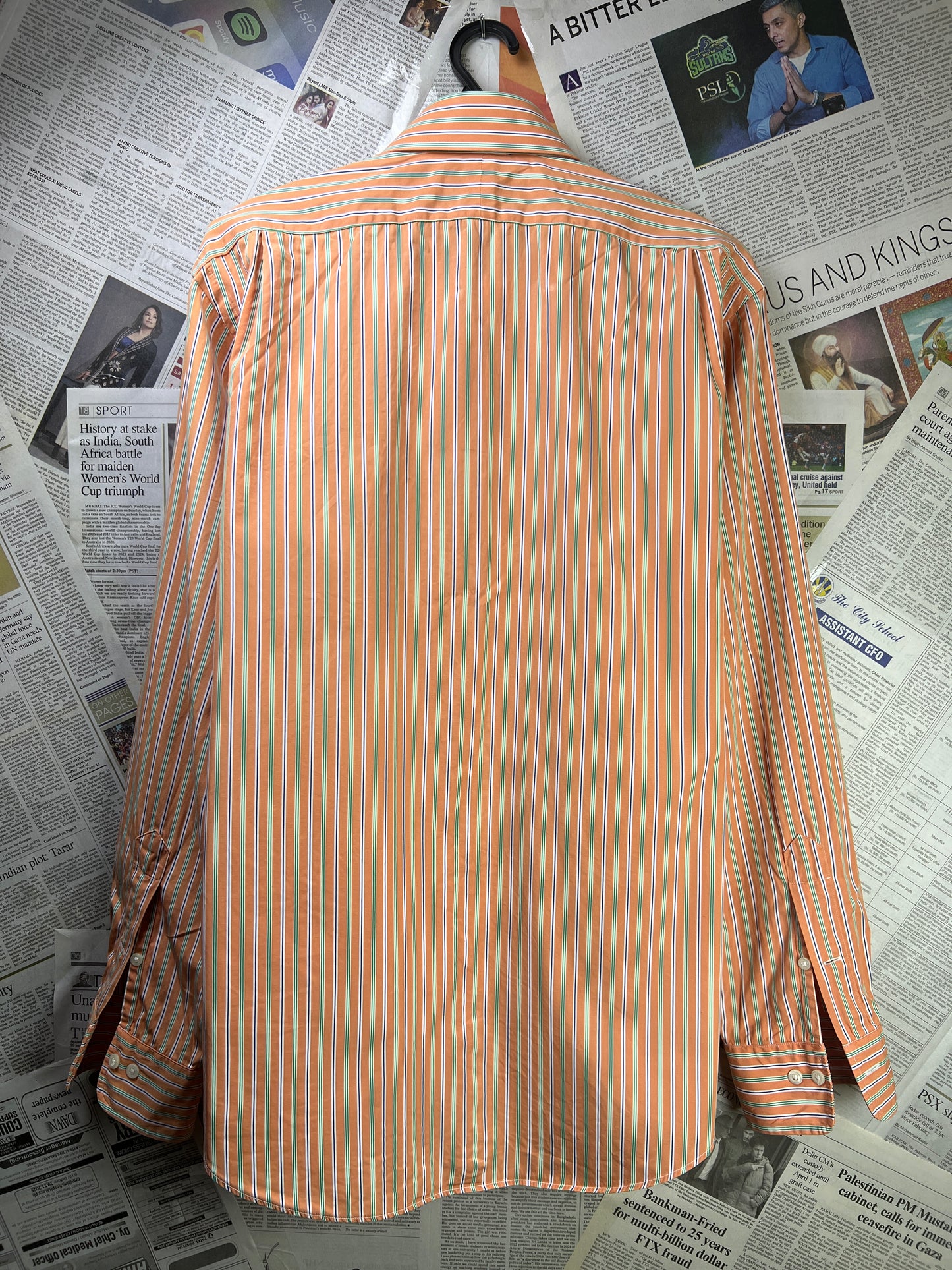 Ralph Lauren® Large | Chest 23.5 | Multi-Striped | Shirt | Cotton | 1795