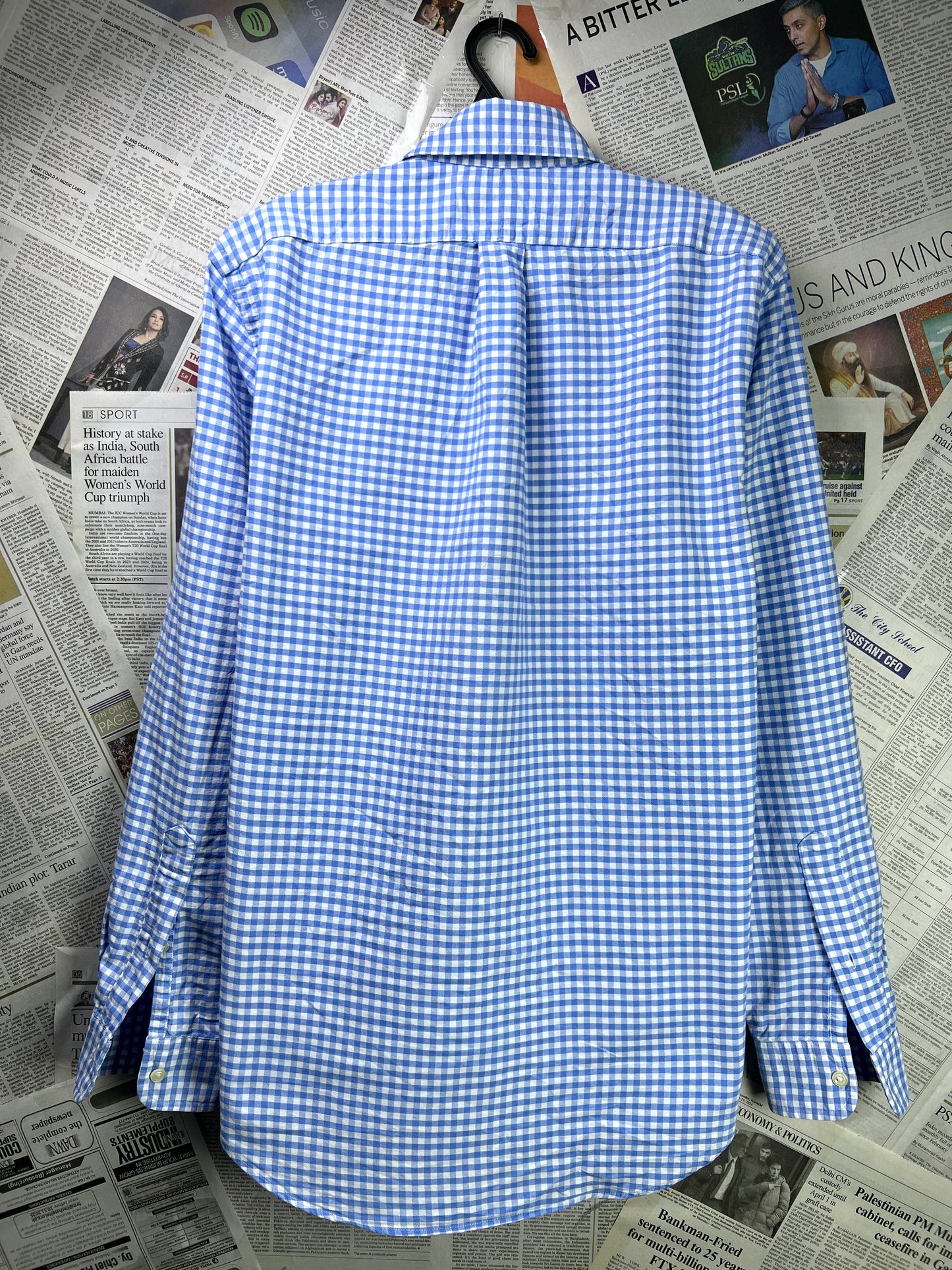 Ralph Lauren® Medium | Chest 21.5 | Blue Check Oxford | Cotton | 2116