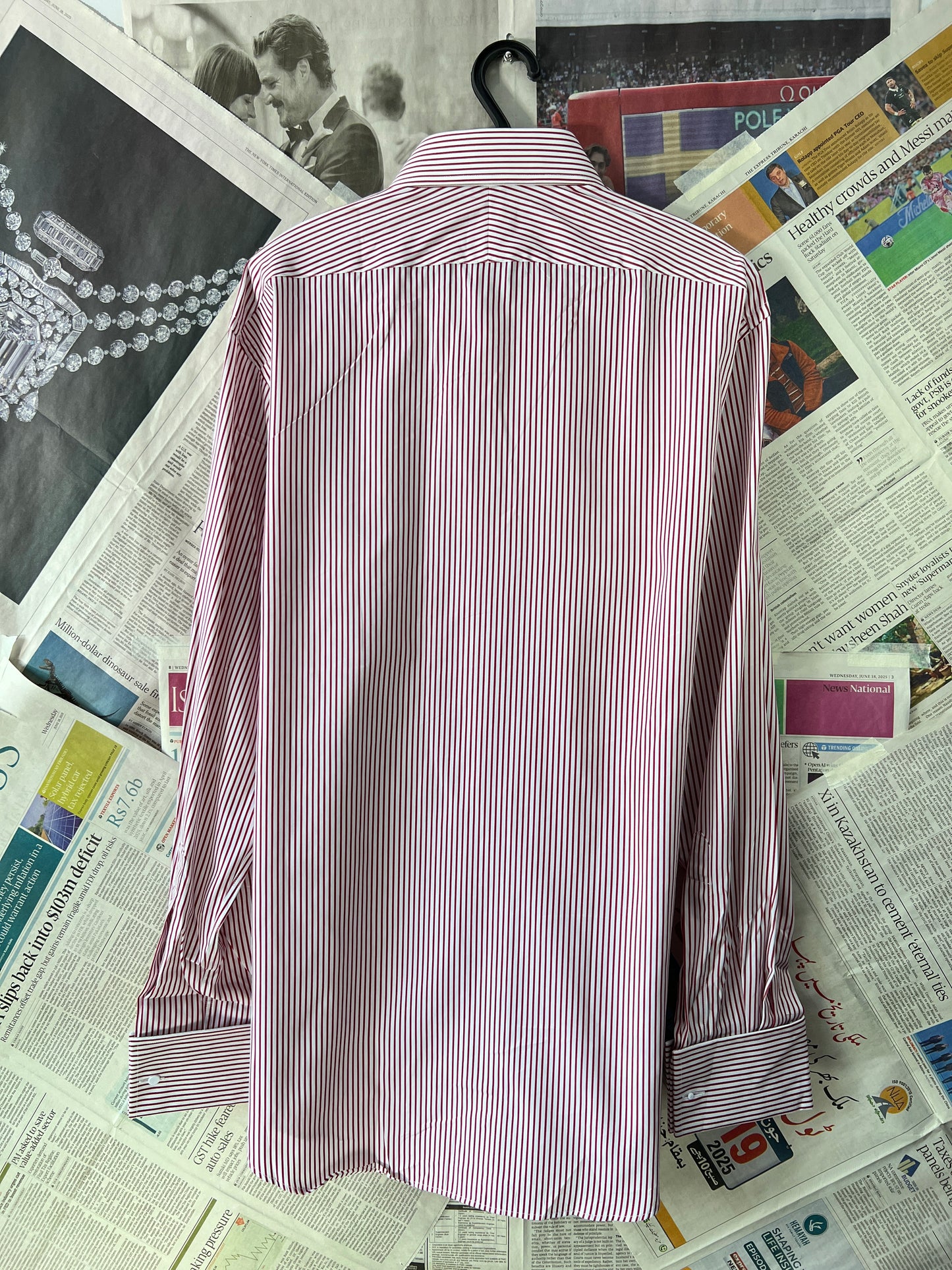 AUSTIN BROTHERS® Red & White Stripes – (Chest: 22.5)