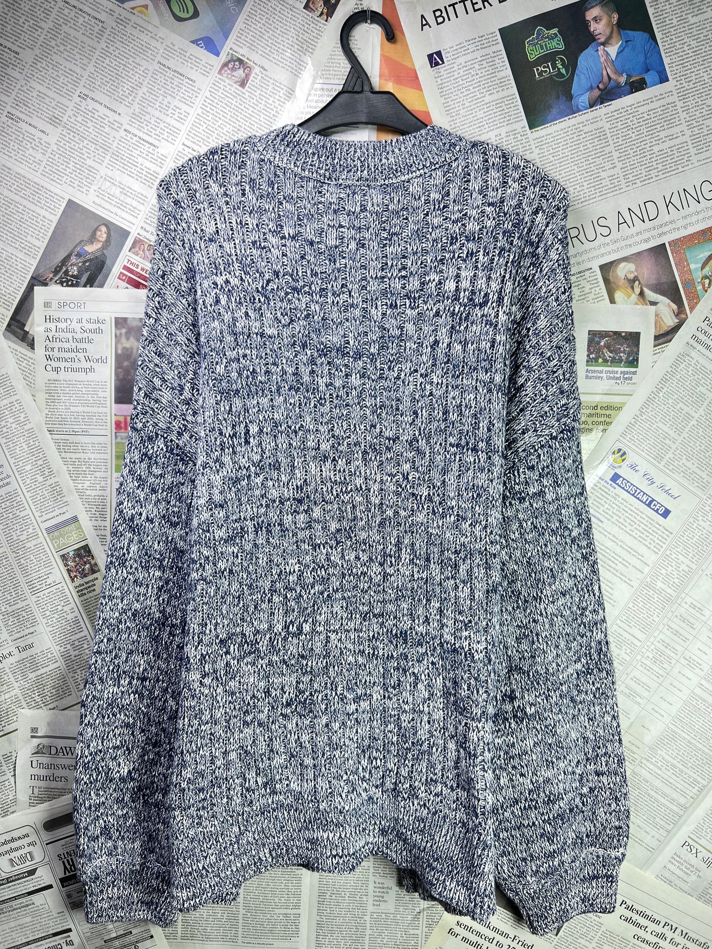 Women - Grab Denim® Medium | Bust 28" Oversize | Textured | Drop Shoulder Top | Cotton | 1847