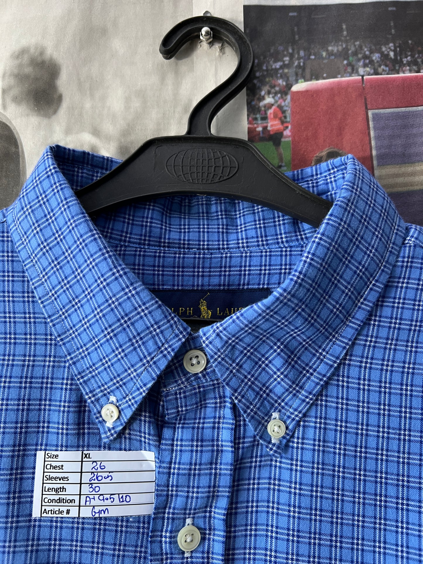 Ralph Lauren® Blue Check – (Chest: 26)