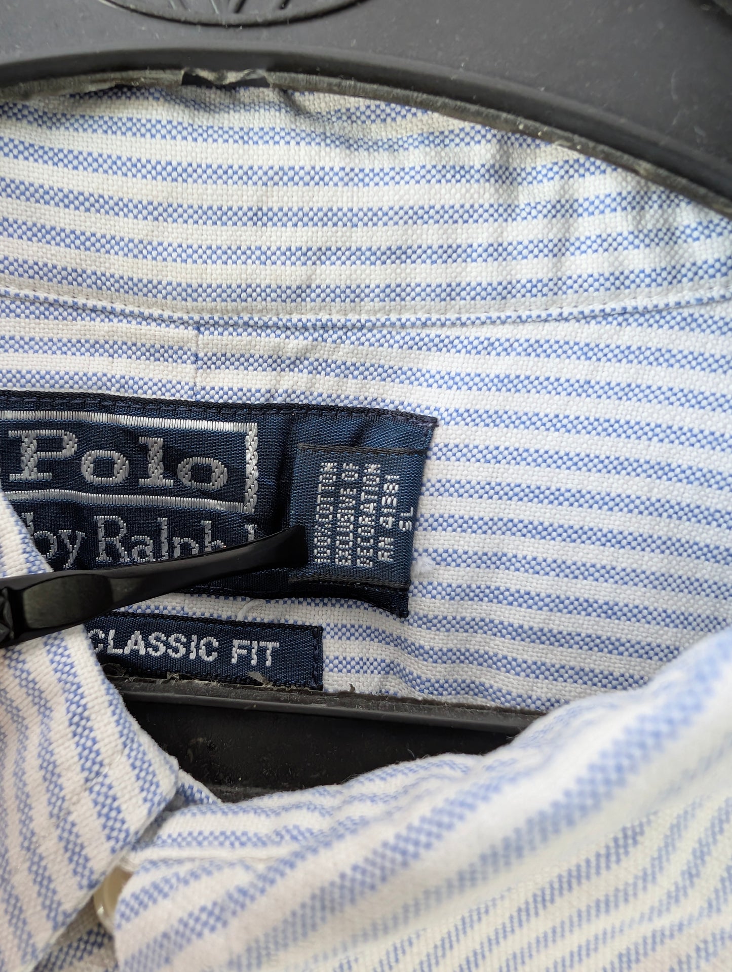 Ralph Lauren® Light Blue & White Stripes Oxford – (Chest: 27)
