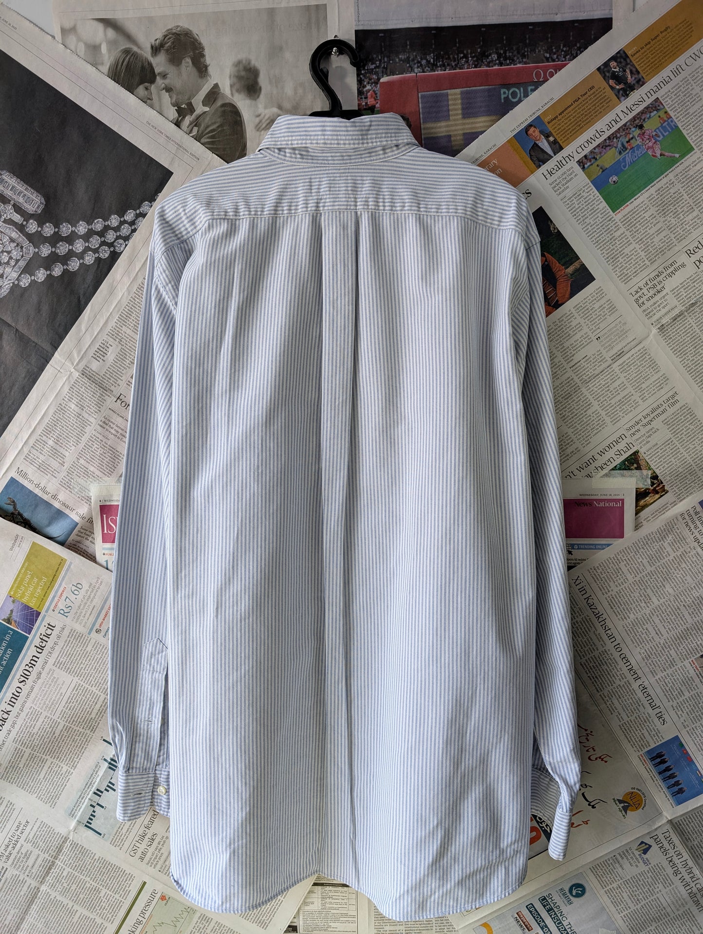 Ralph Lauren® Light Blue & White Stripes Oxford – (Chest: 27)