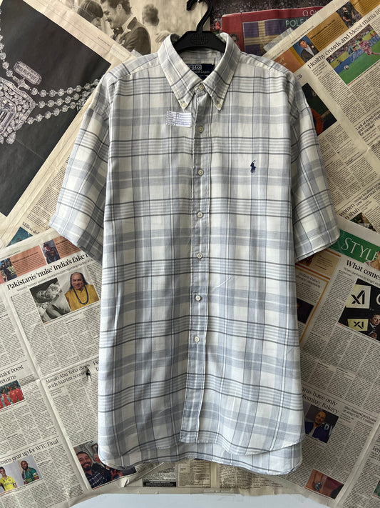 Ralph Lauren® Grey Check | Chest 27 | XXL | Shirt | Cotton