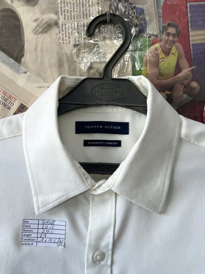 Tommy Hilfig*r® Small | Chest 20.5 | White Oxford | Shirt | Cotton | 2293