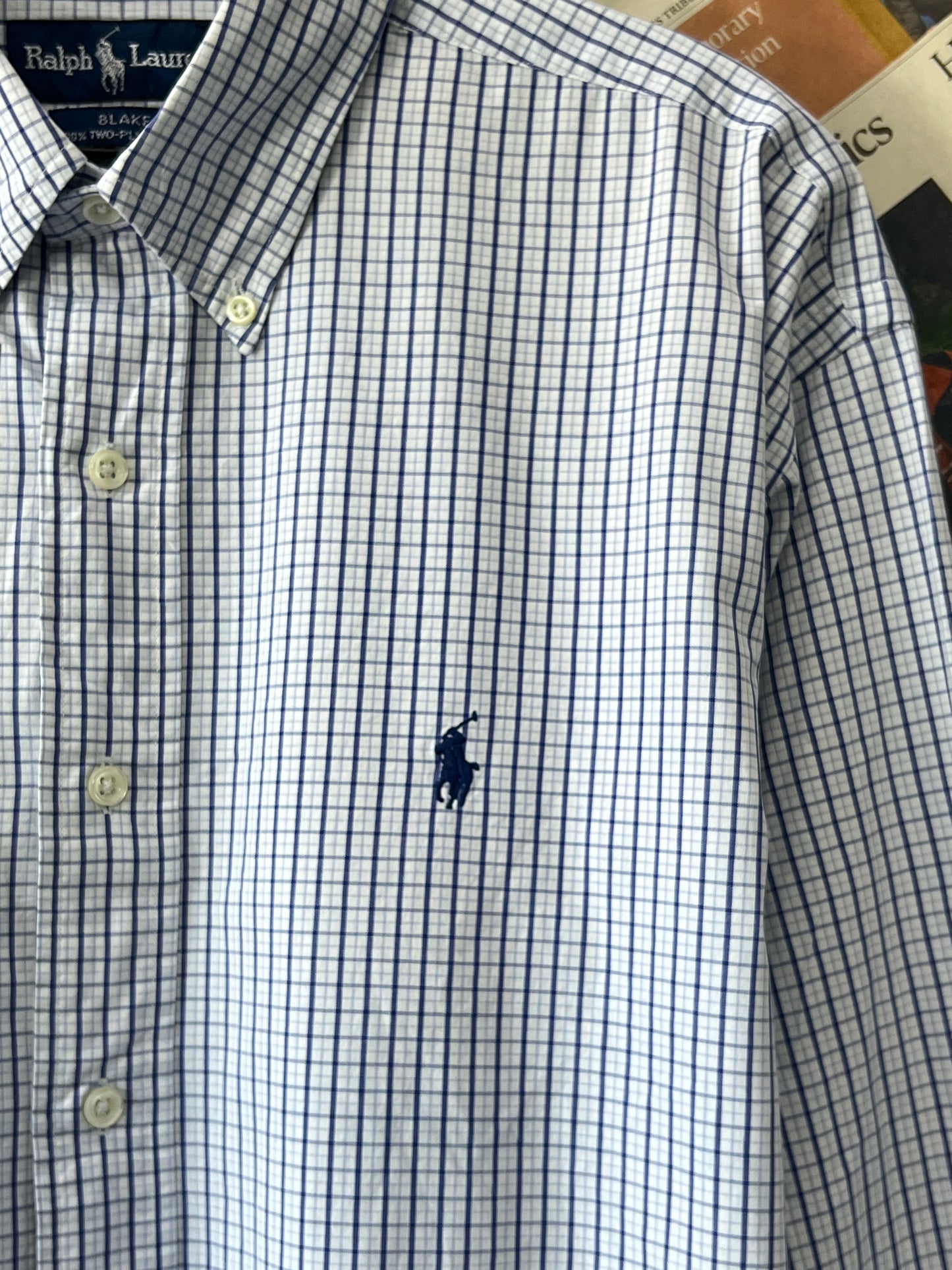 Ralph Lauren® White Check | Chest 25.5 | XL | Shirt | Cotton