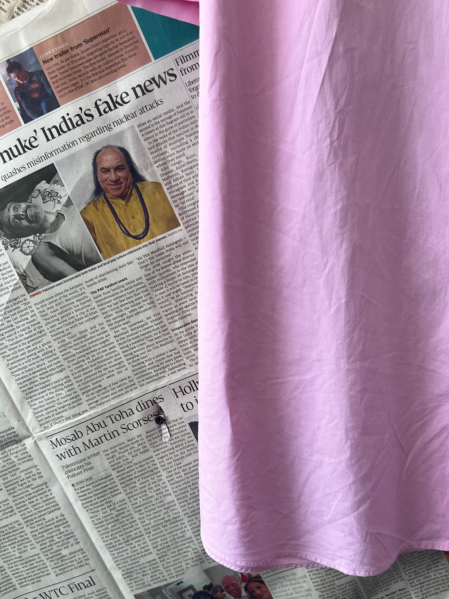 Ralph Lauren® Pink Feather Weight Twill | Chest 26 | XL | Shirt | Cotton blend