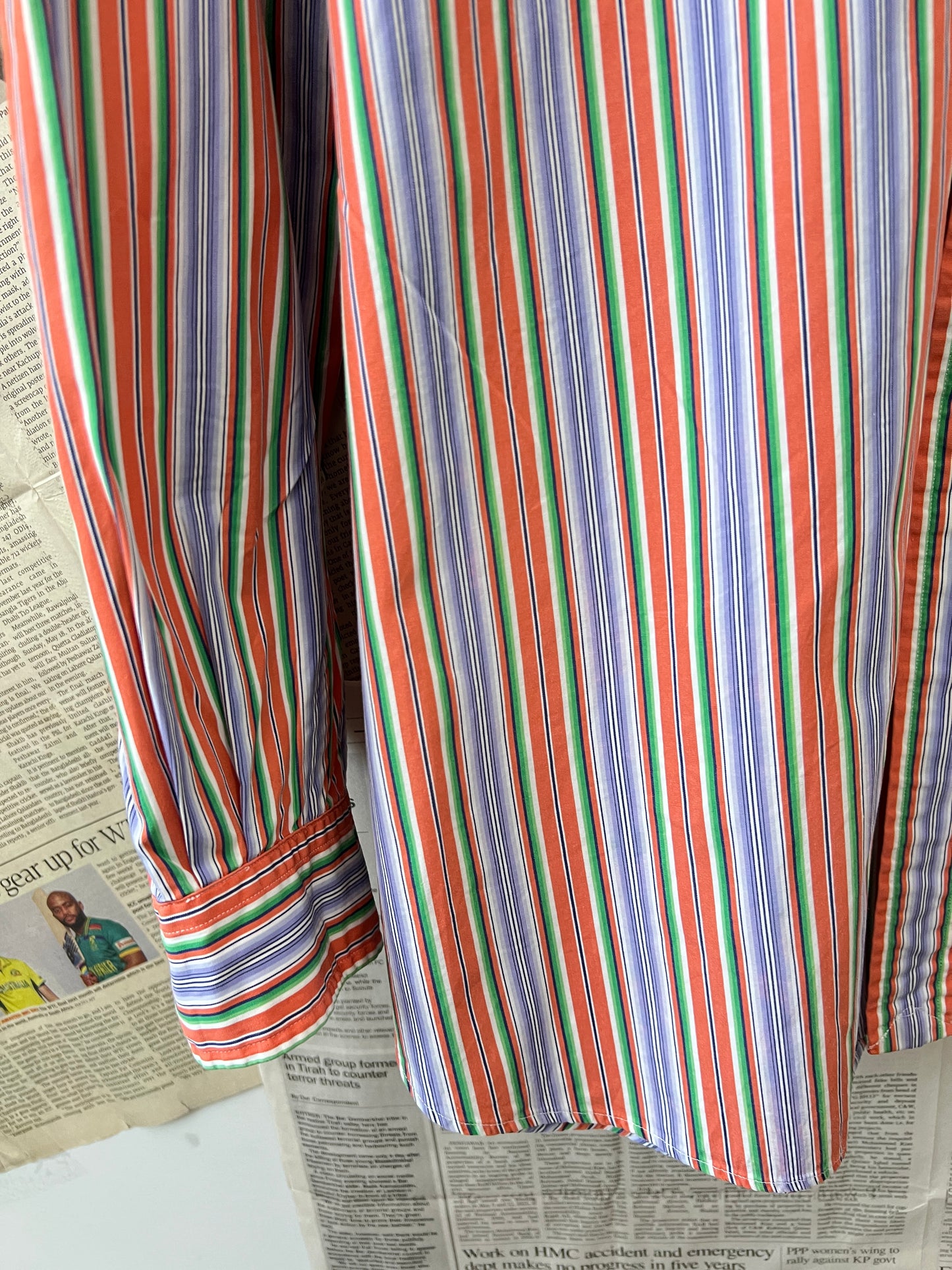 Ralph Lauren® Multi-color striped | Chest 30 | XXXL | Shirt | Cotton