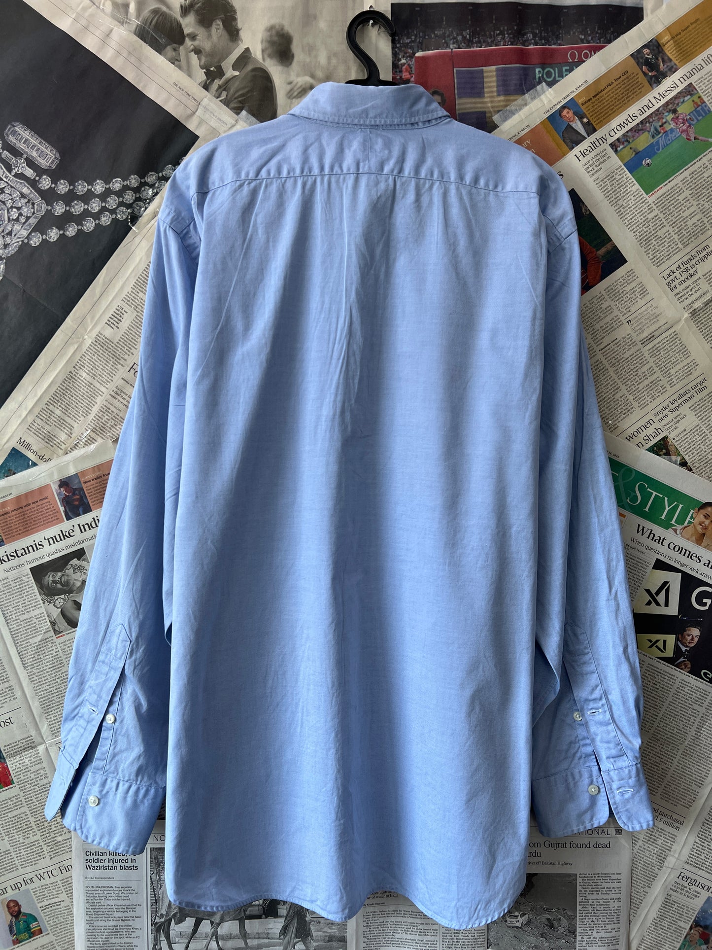 Ralph Lauren® XXL | Chest 27 | Blue | Shirt | Cotton