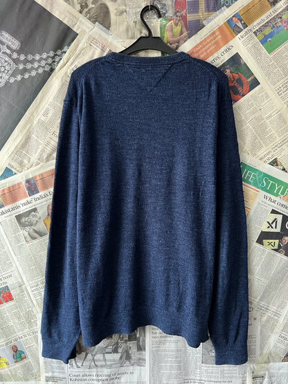 T*mmy Hilfiger® Large/XL | Chest 24.5 | Blue | Sweater | Cotton Wool Blend | 421