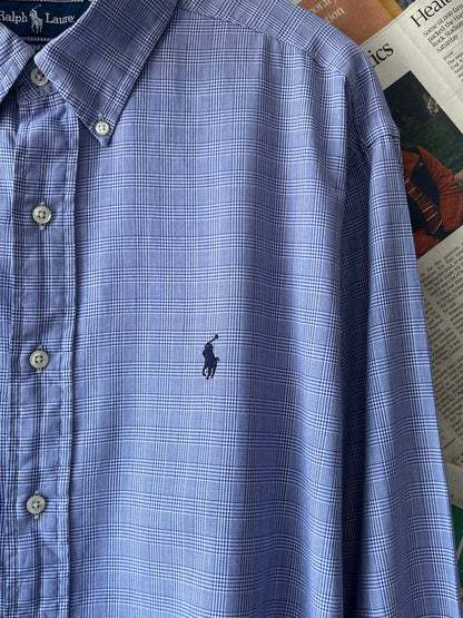 Ralph Lauren® XXL | Chest 27 | Iris Check | Shirt | Cotton