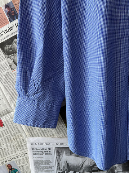 Ralph Lauren® XL | Chest 26 | Blue Pin Check | Shirt | Cotton