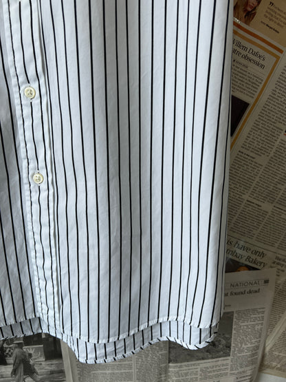 Ralph Lauren® XL | Chest 25.5 | White Striped | Shirt | Cotton