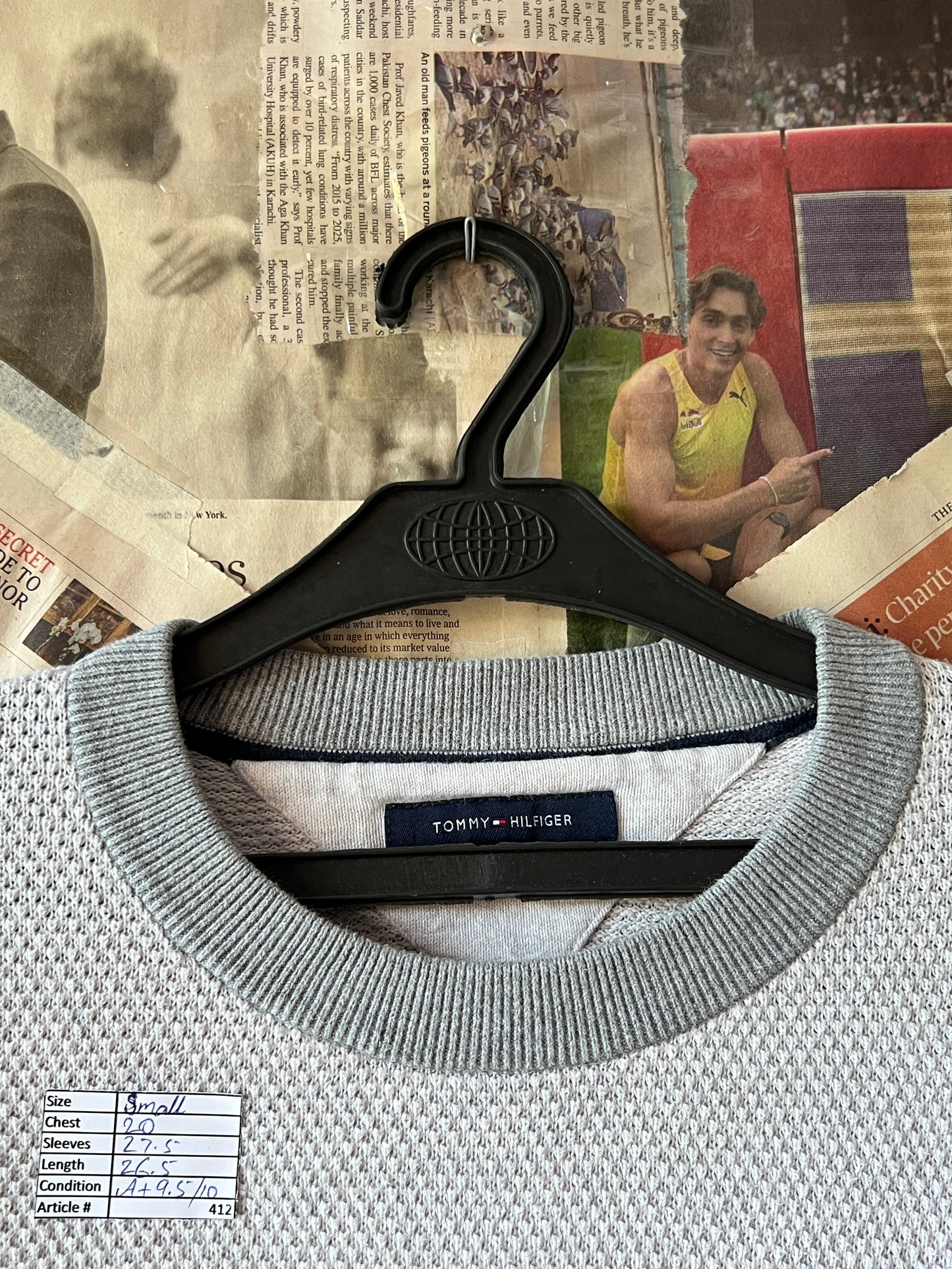 Tommy Hillfiger® Small | Chest 20 | Grey | Sweater | Cotton | 412