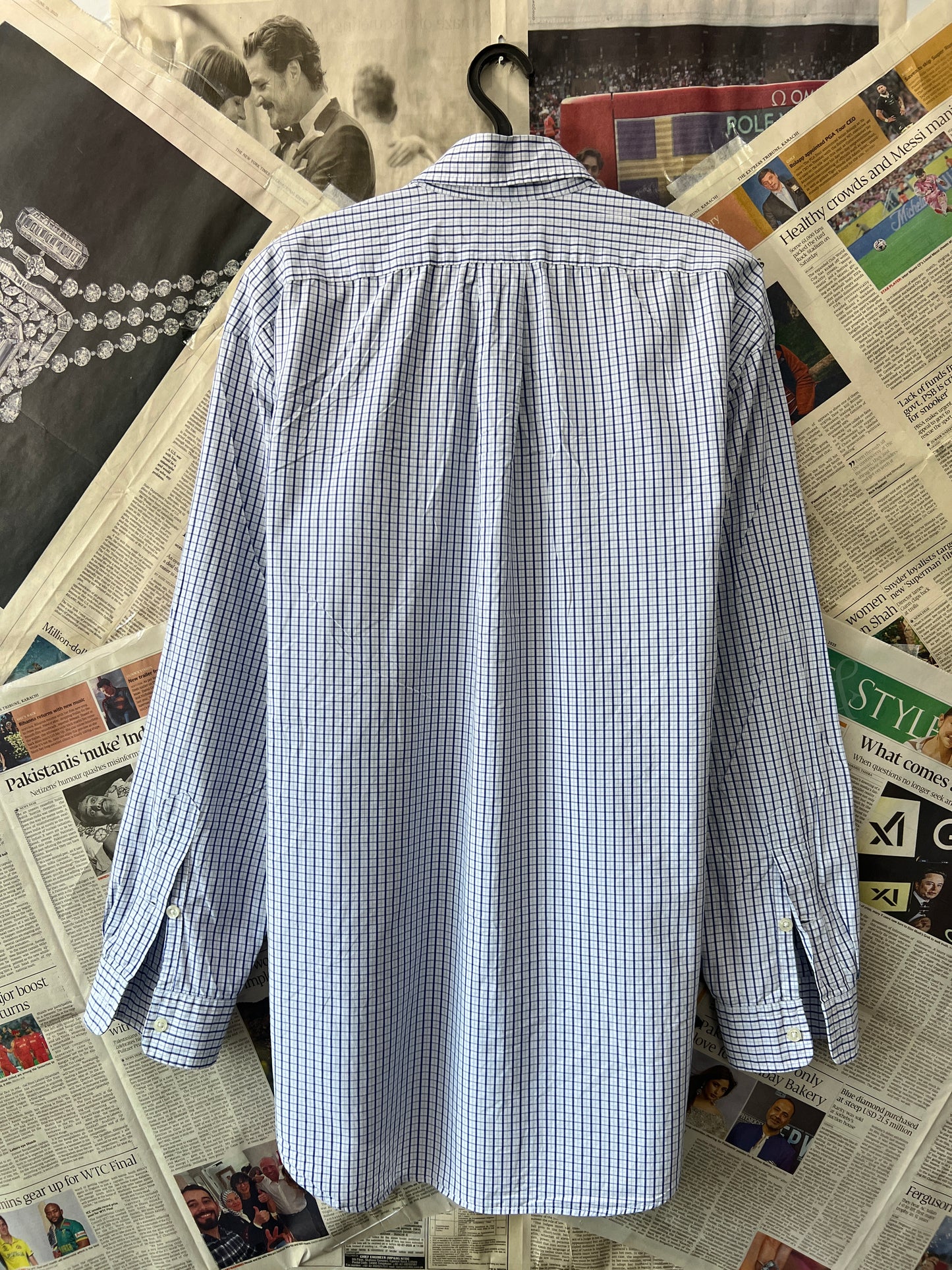Ralph Lauren® White Check | Chest 25.5 | XL | Shirt | Cotton