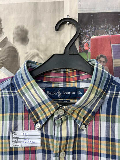 Ralph Lauren® Madras Check | Chest 25.5 | XL | Shirt | Cotton