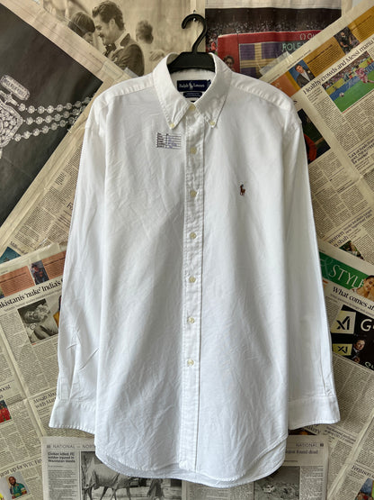 Ralph Lauren® XL | Chest 25.5 | White Oxford | Shirt | Cotton