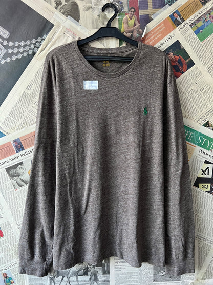 Ralph Lauren® Large | Chest 23.5 | Dark Beige | Full-Sleeves Shirt | Cotton | 492