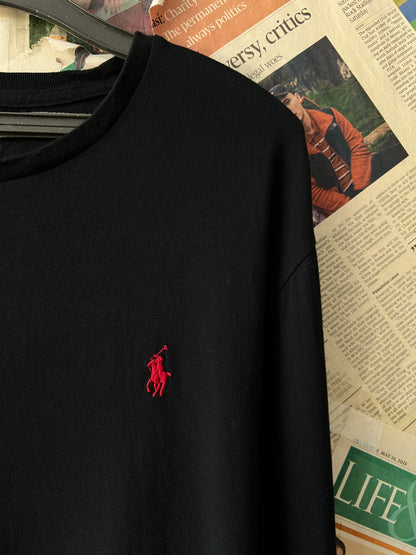 Ralph Lauren® Large | Chest 23.5 | Black | Light Sweat Shirt | Cotton | 726