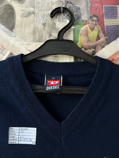 Diesel® Small | Chest 20 | Navy Blue | Sweater | Cotton | 560