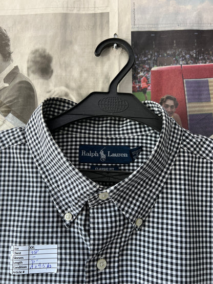 Ralph Lauren® Black Check | Chest: 28 | XXL | Shirt | Cotton