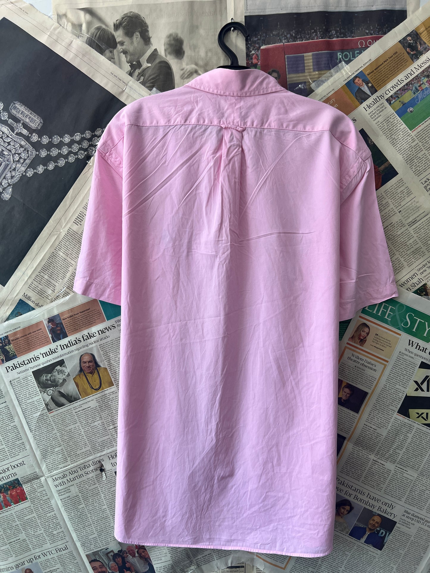 Ralph Lauren® Pink Feather Weight Twill | Chest 26 | XL | Shirt | Cotton blend