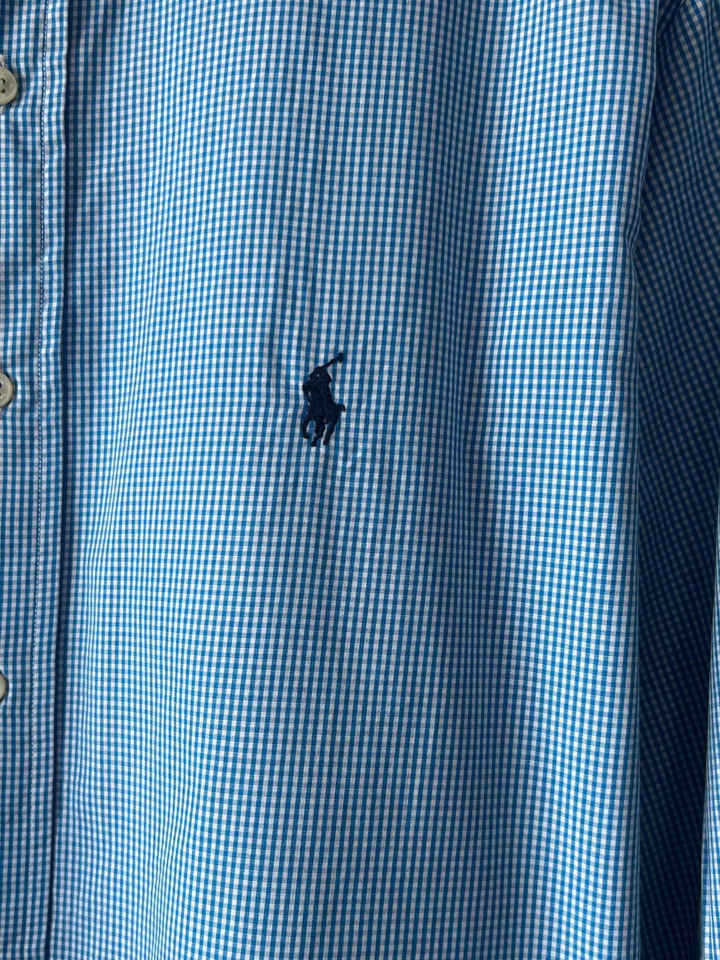 Ralph Lauren® XXL | Chest 26.5 | Blue Check | Shirt | Cotton