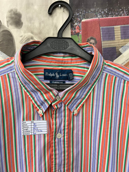Ralph Lauren® Multi-color striped | Chest 30 | XXXL | Shirt | Cotton