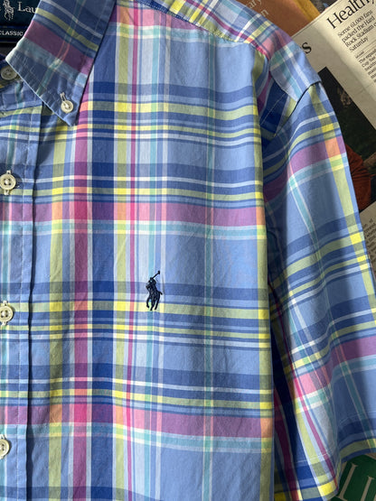 Ralph Lauren® Blue Multi-check | Chest 24.5 | XL/L | Shirt | Cotton