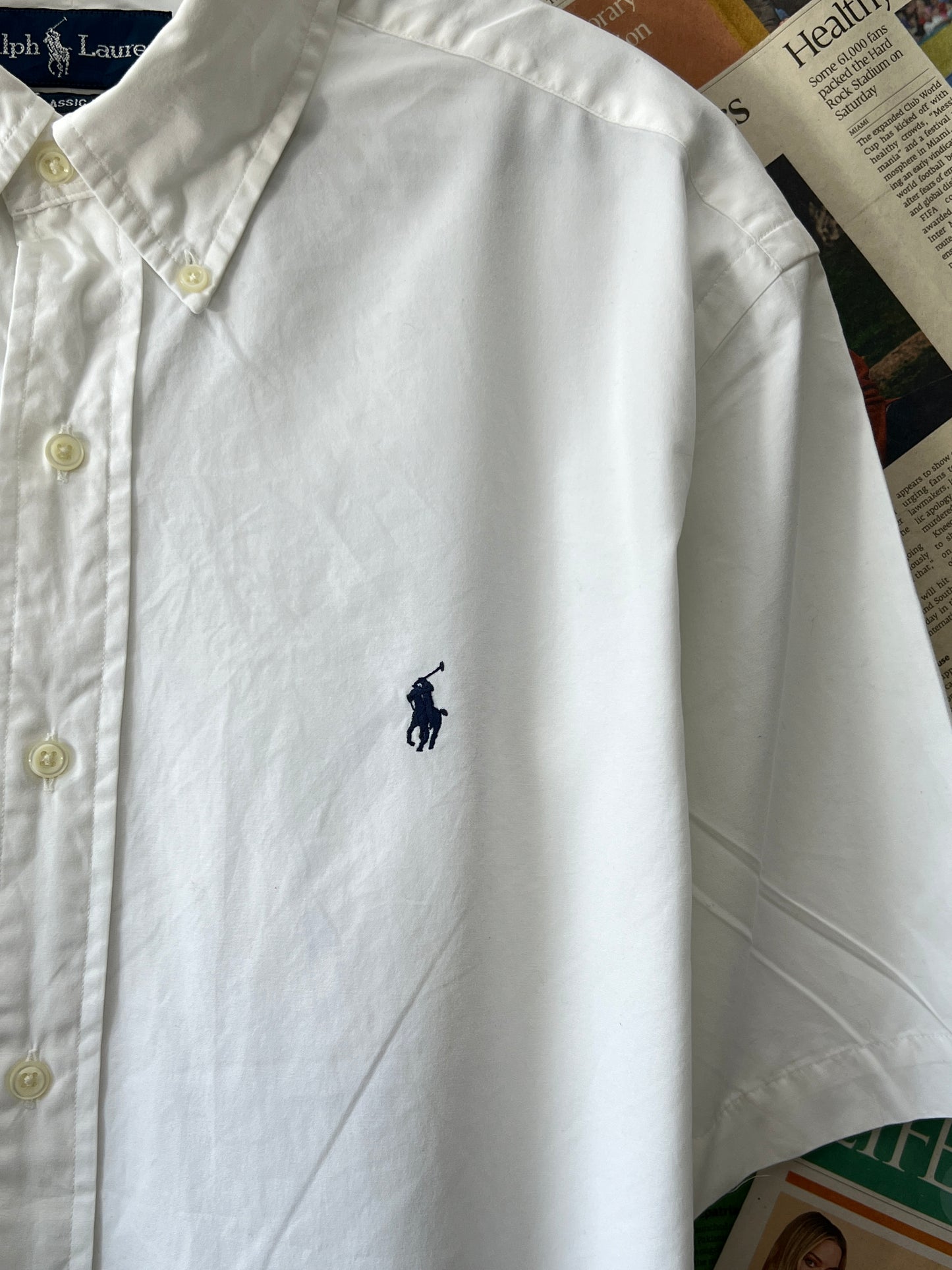 Ralph Lauren® White | Chest 26 | XL | Shirt | Cotton