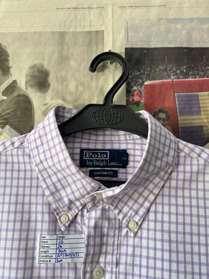 Ralph Lauren® Violet Check | Chest 23 | Large | Cotton