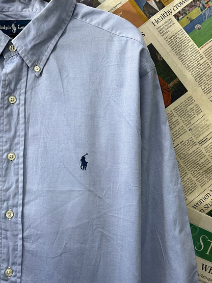 Ralph Lauren® Blue | Chest: 28.5 | XXL | Shirt | Cotton