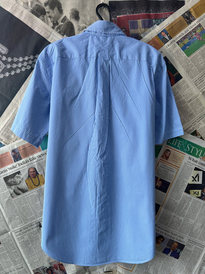 Ralph Lauren® Large | Chest 23.5 | Blue Striped | Shirt | Cotton