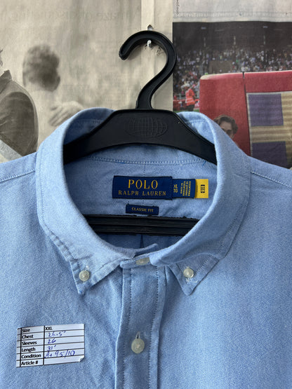 Ralph Lauren® Blue Oxford | Chest: 26.5 | XXL | Shirt | Cotton