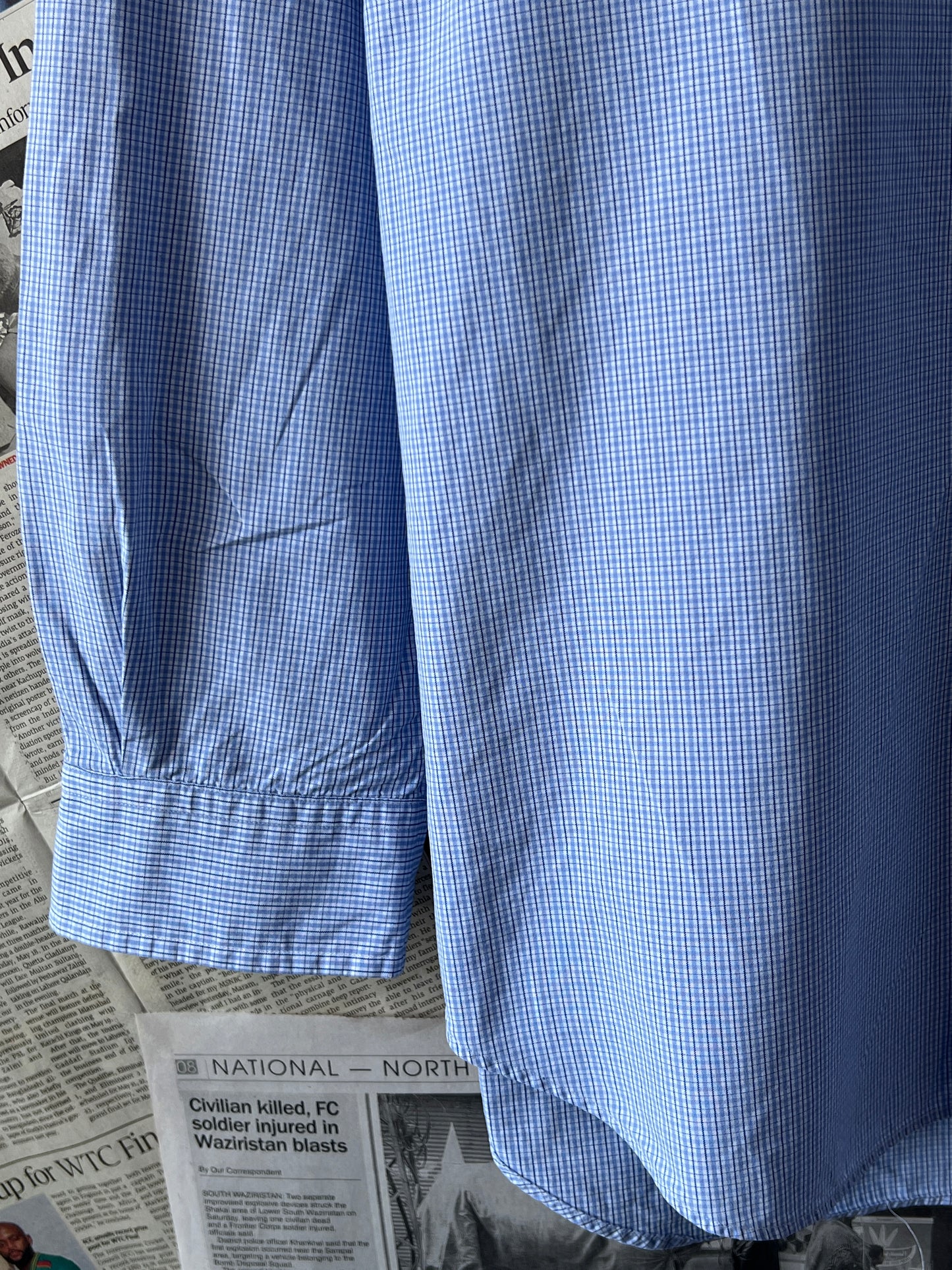 Ralph Lauren® XL | Chest 25.5 | Blue Check | Shirt | Cotton