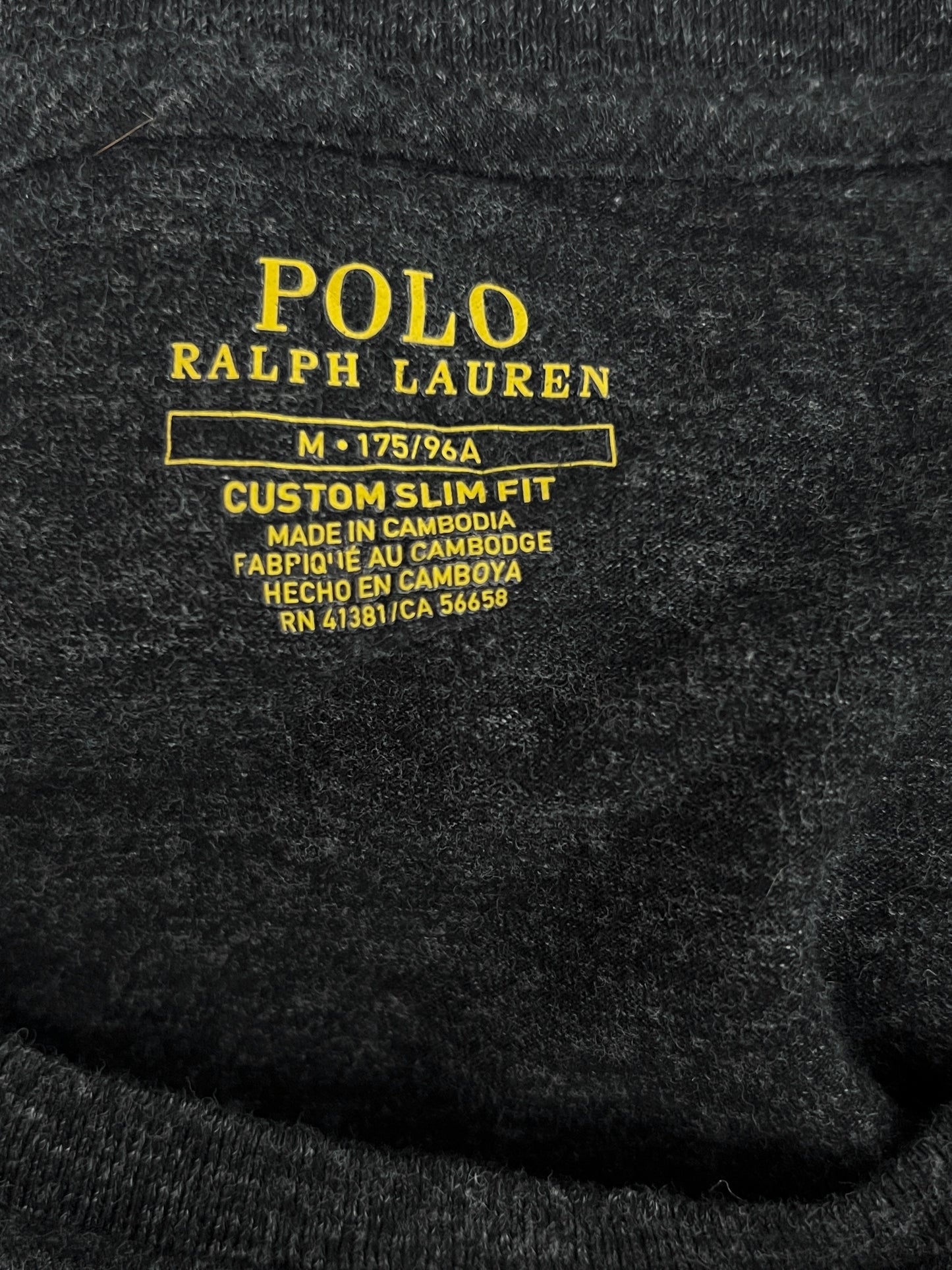 Ralph Lauren® Small | Chest 20" | Charcoal | Light Sweat Shirt | Cotton | 494