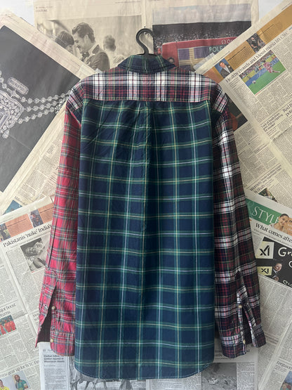 Ralph Lauren® XL | Chest 25.5 | Checked Patchwork | Shirt | Cotton