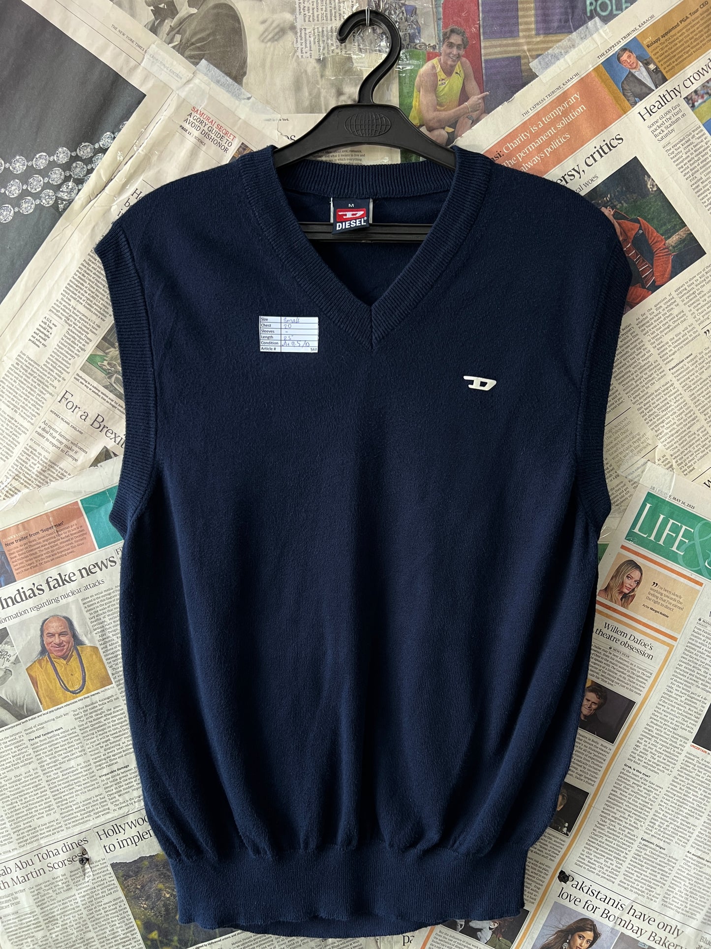 Diesel® Small | Chest 20 | Navy Blue | Sweater | Cotton | 560