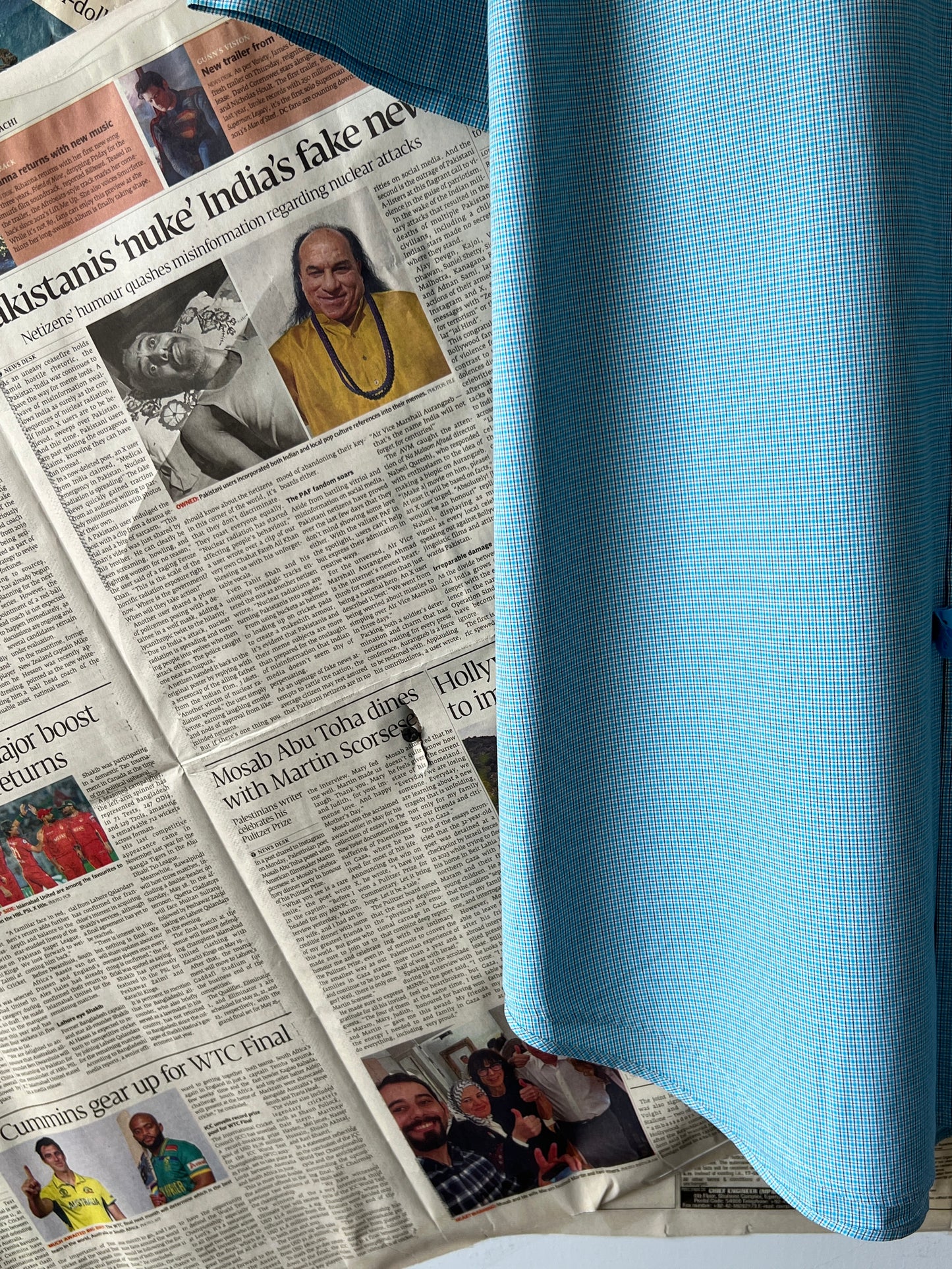 Ralph Lauren® XXL | Chest 28.5 | Cyan Check | Shirt | Cotton