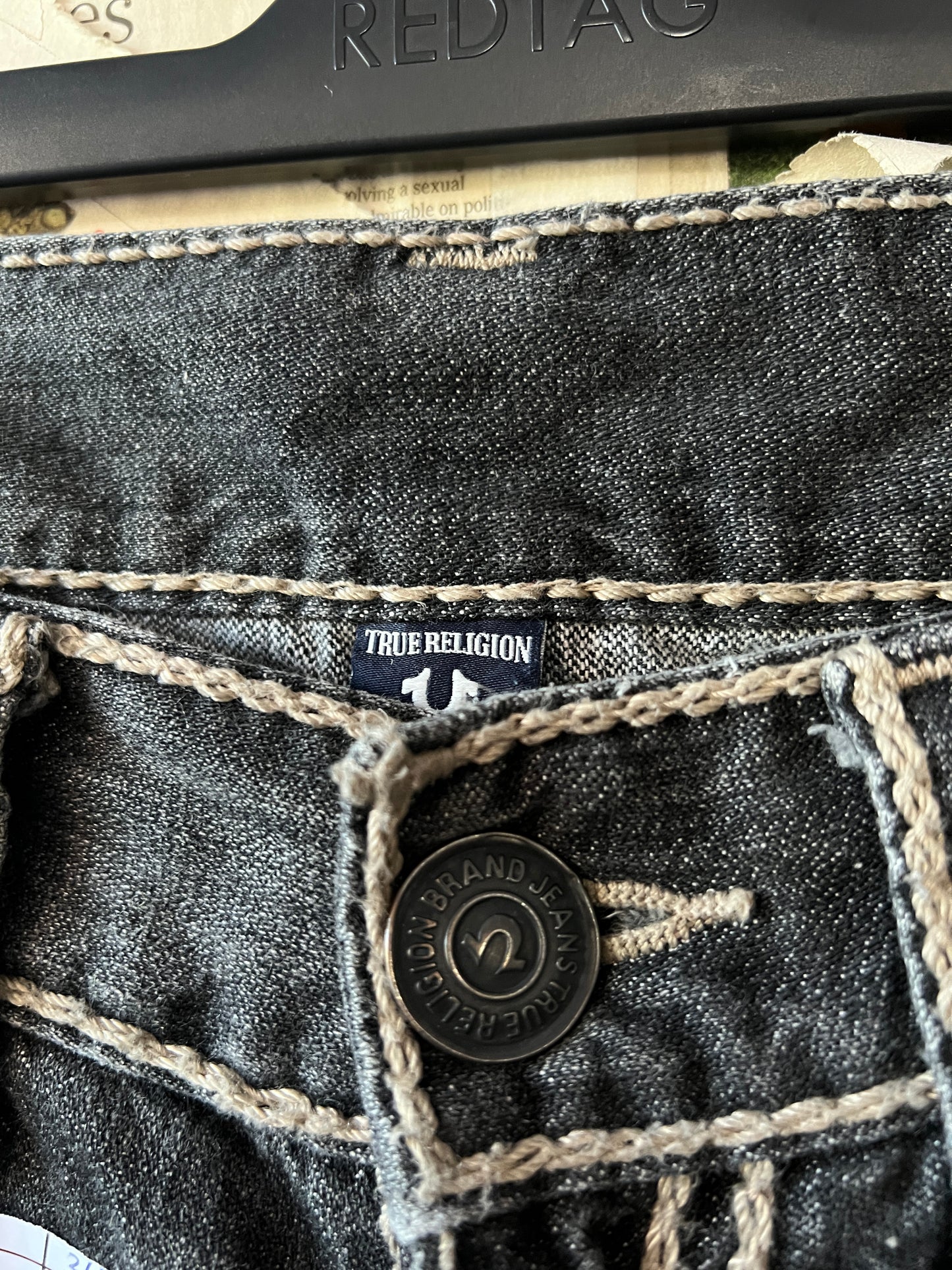 True Religion® Waist 34 | Denim Pants | Ricky Relaxed Straight | Vintage | 1084